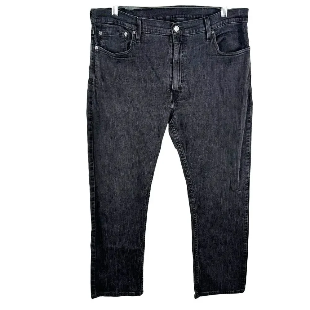 Levi's‎ 559 Denim Jeans Men's Size 40x30 Dark Wash Relaxed Straight Black Casual